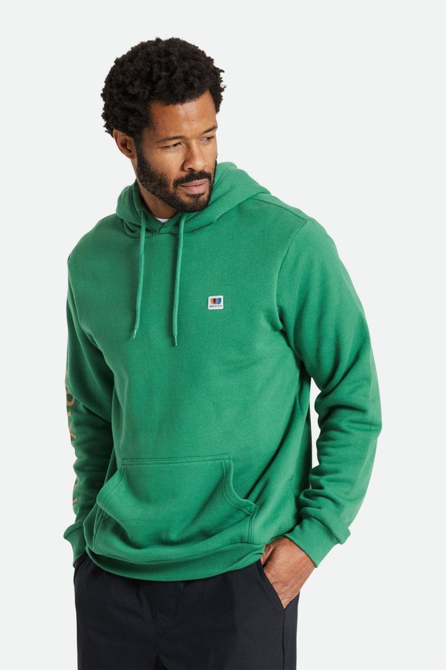 Men's Brixton Alton Hoodie Green | 3209416-WM