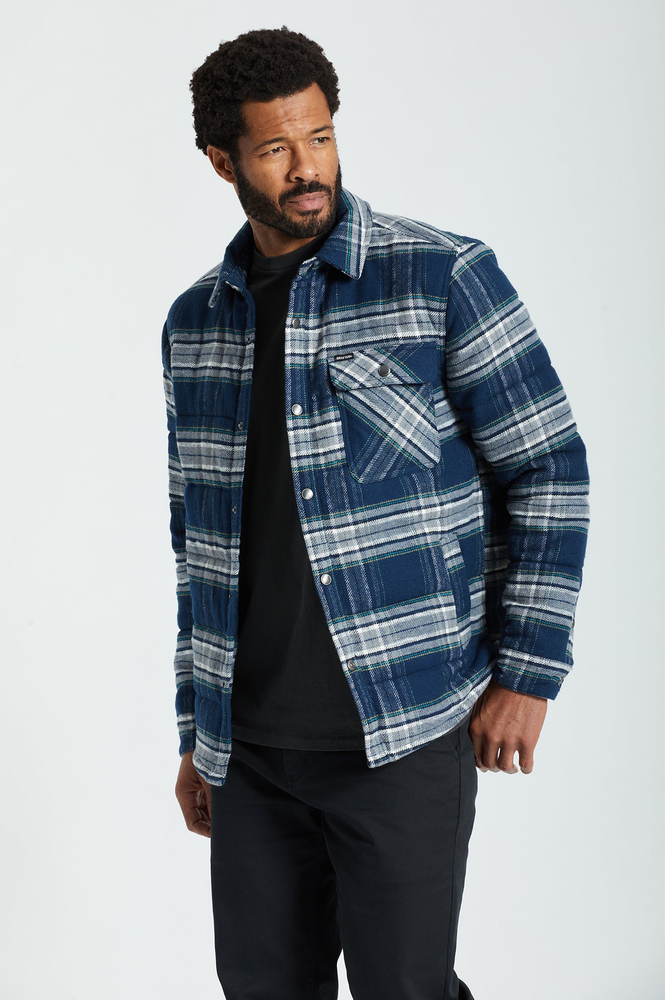 Men's Brixton Cass Jackets Grey | 7620814-MX