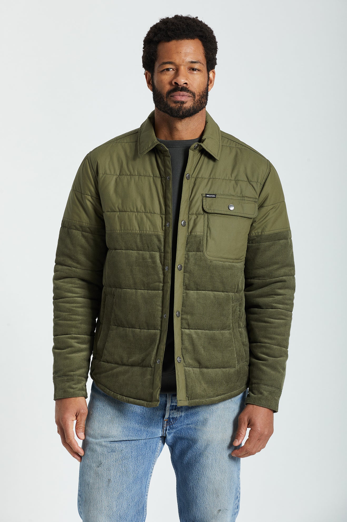 Men's Brixton Cass Jackets Olive | 7154826-LI