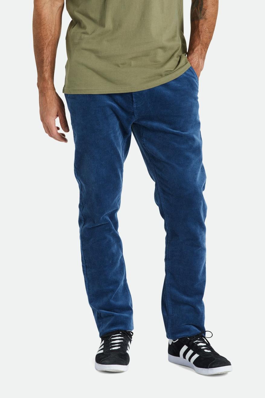 Men's Brixton Choice Chino Regular Pants Blue | 2974536-IZ