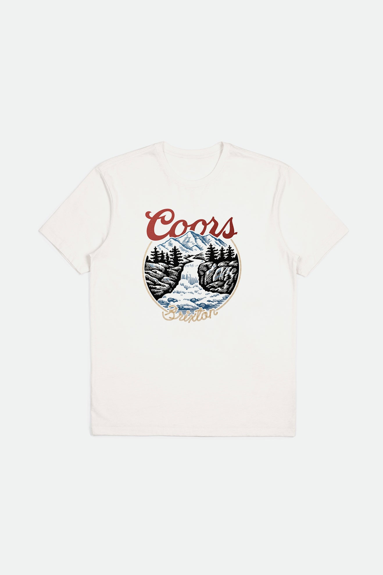 Men's Brixton Coors Rocky S/S Tailored Tops White | 1938072-ZO