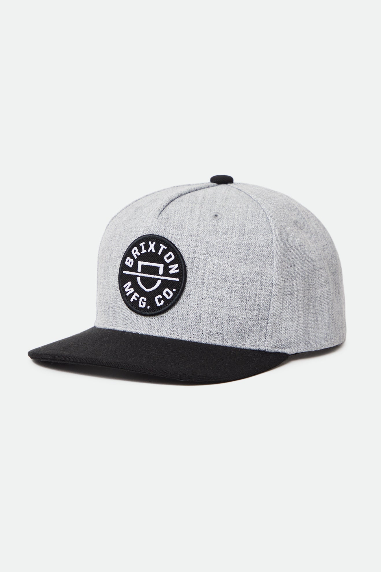 Men's Brixton Crest C NetPlus MP Caps Grey / Black | 0516423-XD