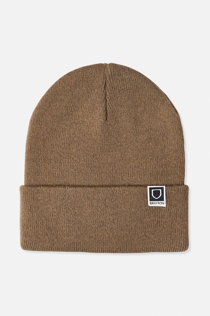 Men's Brixton Harbor Beta Watch Cap Beanie Brown | 3512047-OR