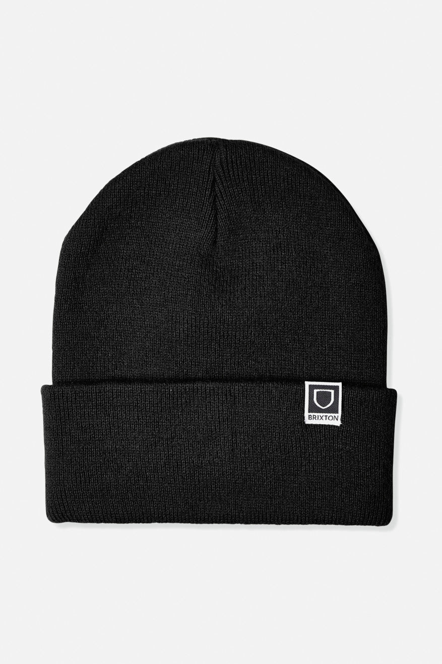 Men's Brixton Harbor Beta Watch Cap Beanie Black | 8926154-DH