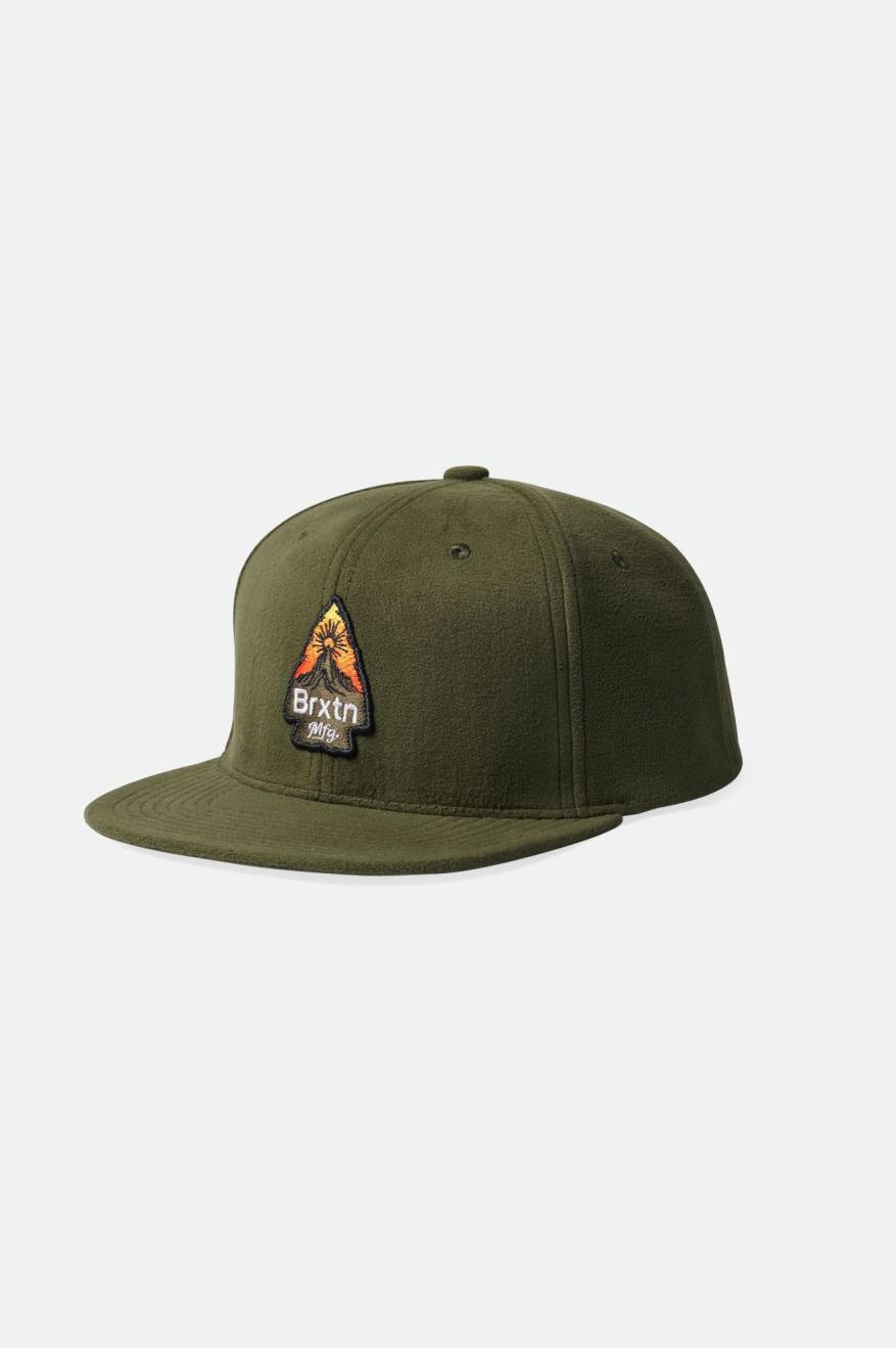 Men's Brixton Holt MP Caps Olive | 1890756-TE