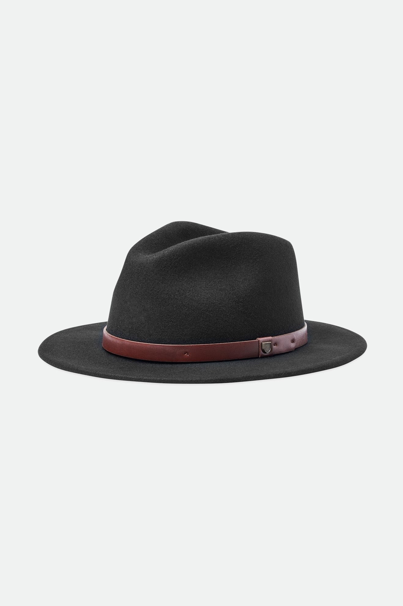 Men's Brixton Messer Fedoras Black | 0469825-DV