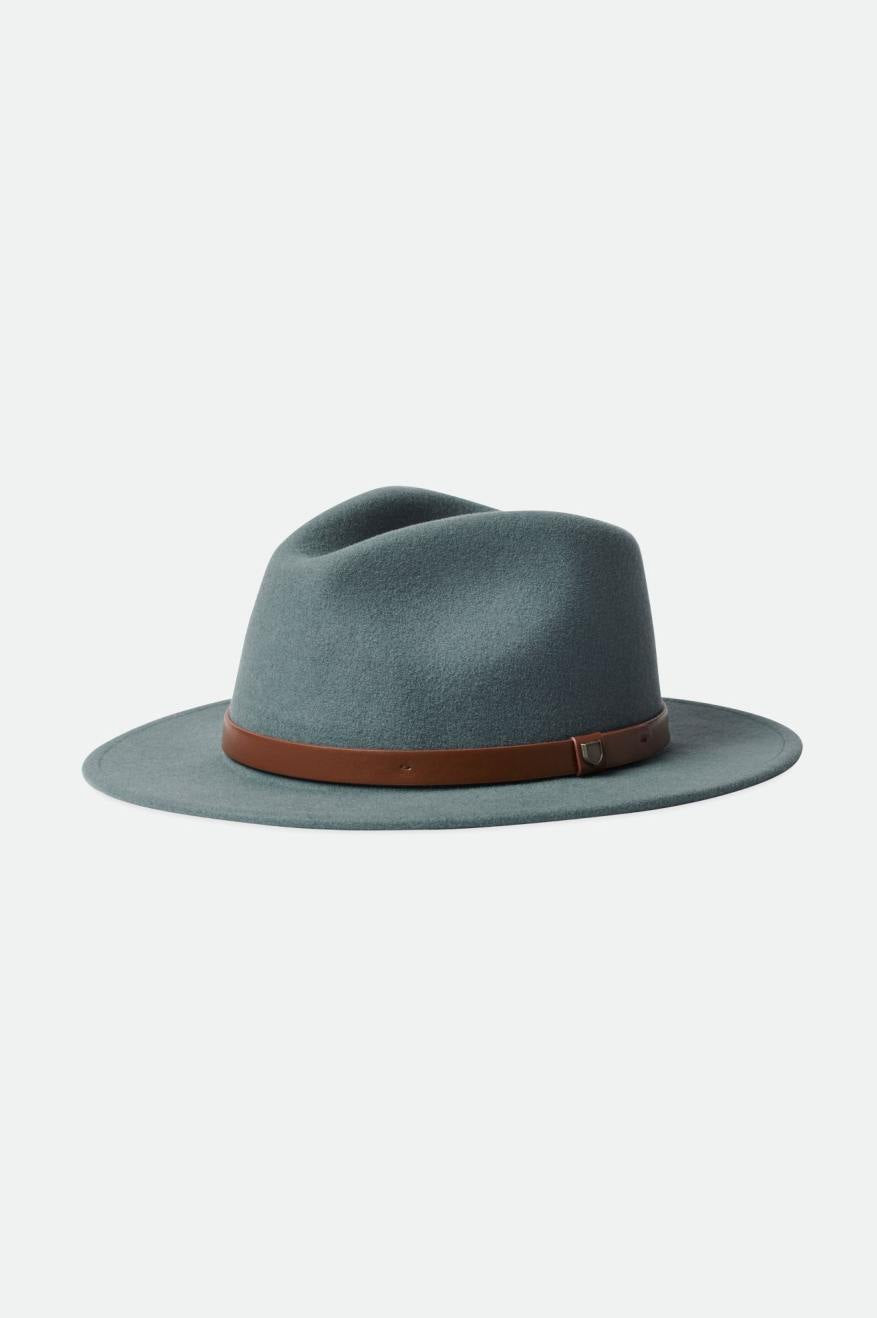 Men's Brixton Messer Fedoras Blue | 3956418-PJ