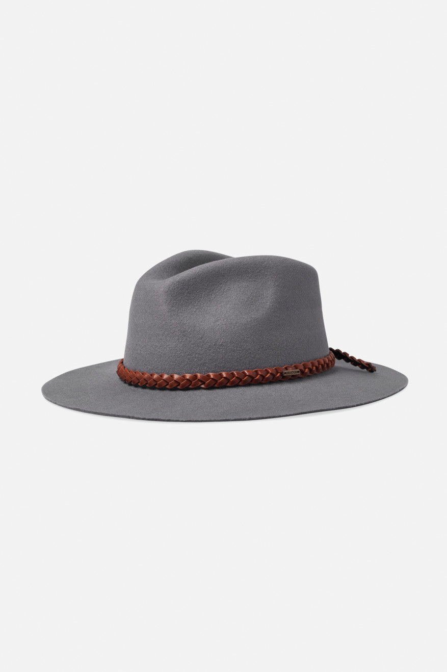 Men's Brixton Messer Western Fedoras Grey | 0798243-EA