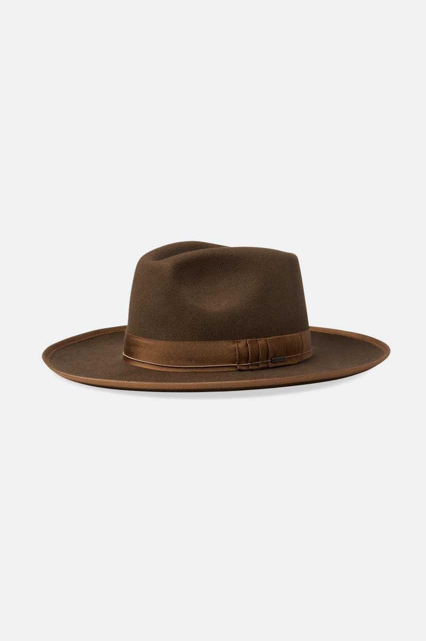 Men's Brixton Reno Fedoras Coffee | 4357816-WG