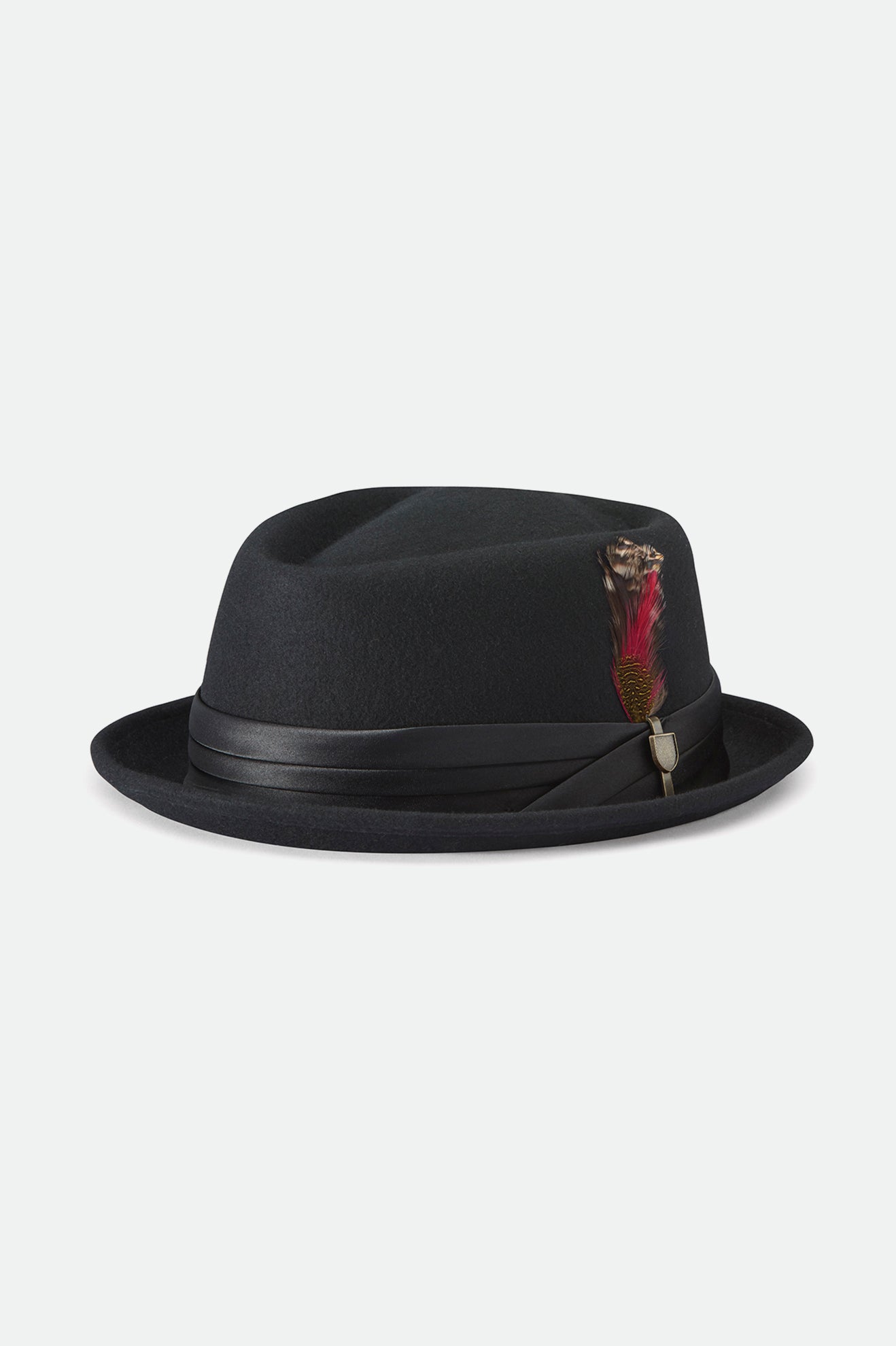 Men's Brixton Stout Pork Pie Hats Black | 1093428-BV