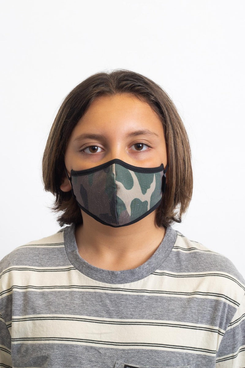 Unisex Brixton Youth Antimicrobial Face Masks Camo | 1647038-JE