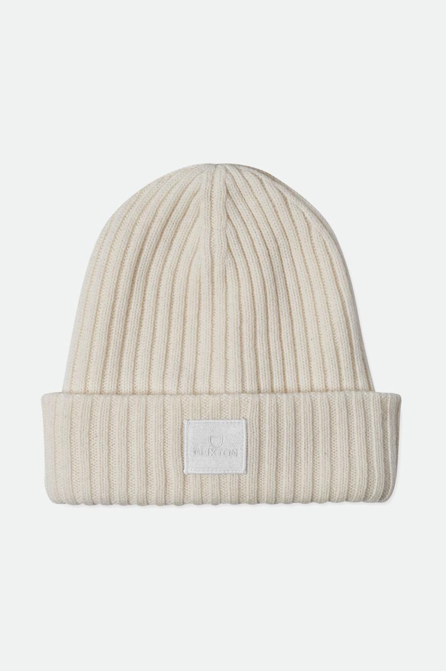 Women's Brixton Alpha Square Merino Wool Beanie White | 6204983-FG