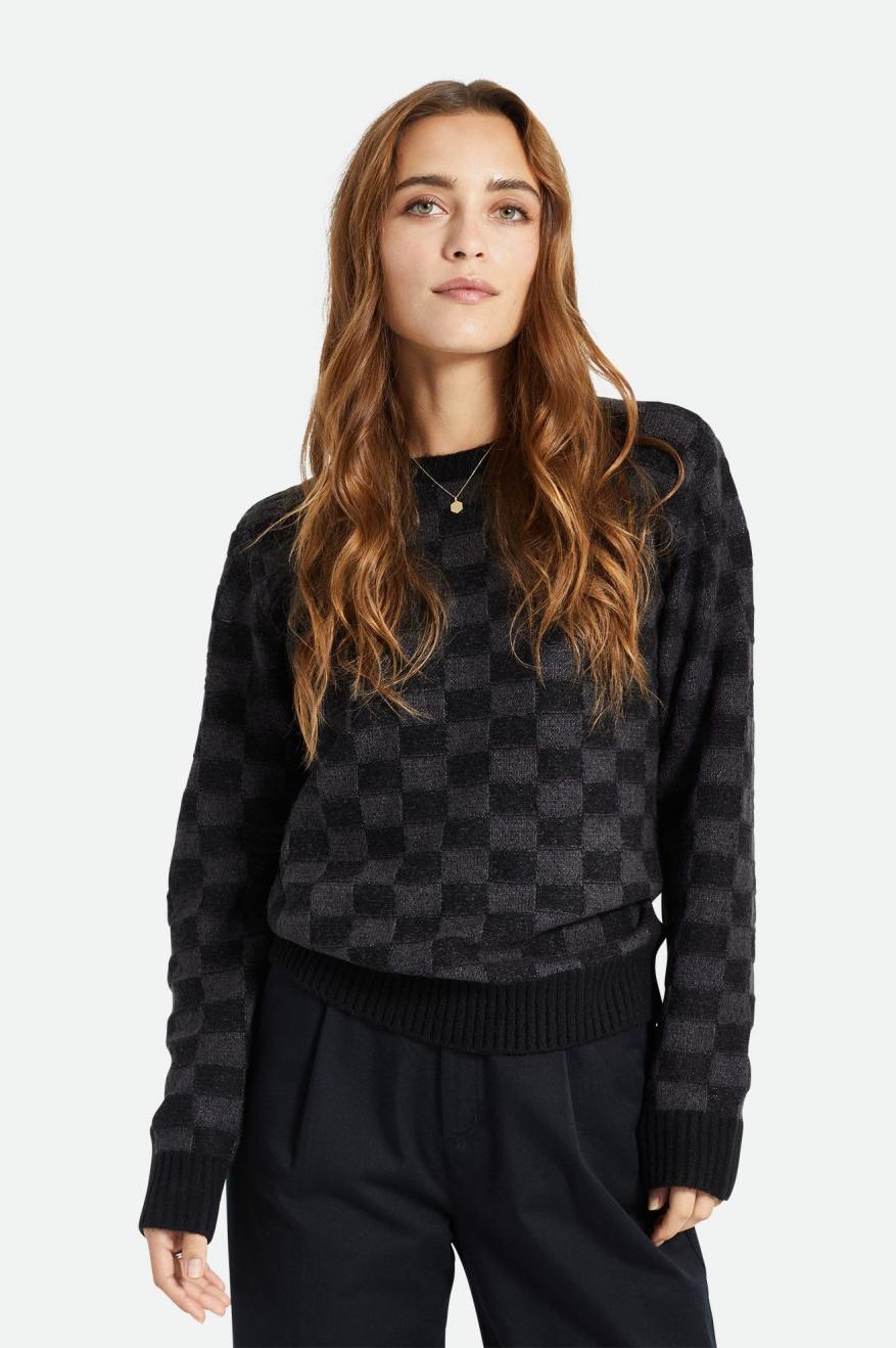 Women's Brixton Carmen Sweaters Black | 1285764-LI