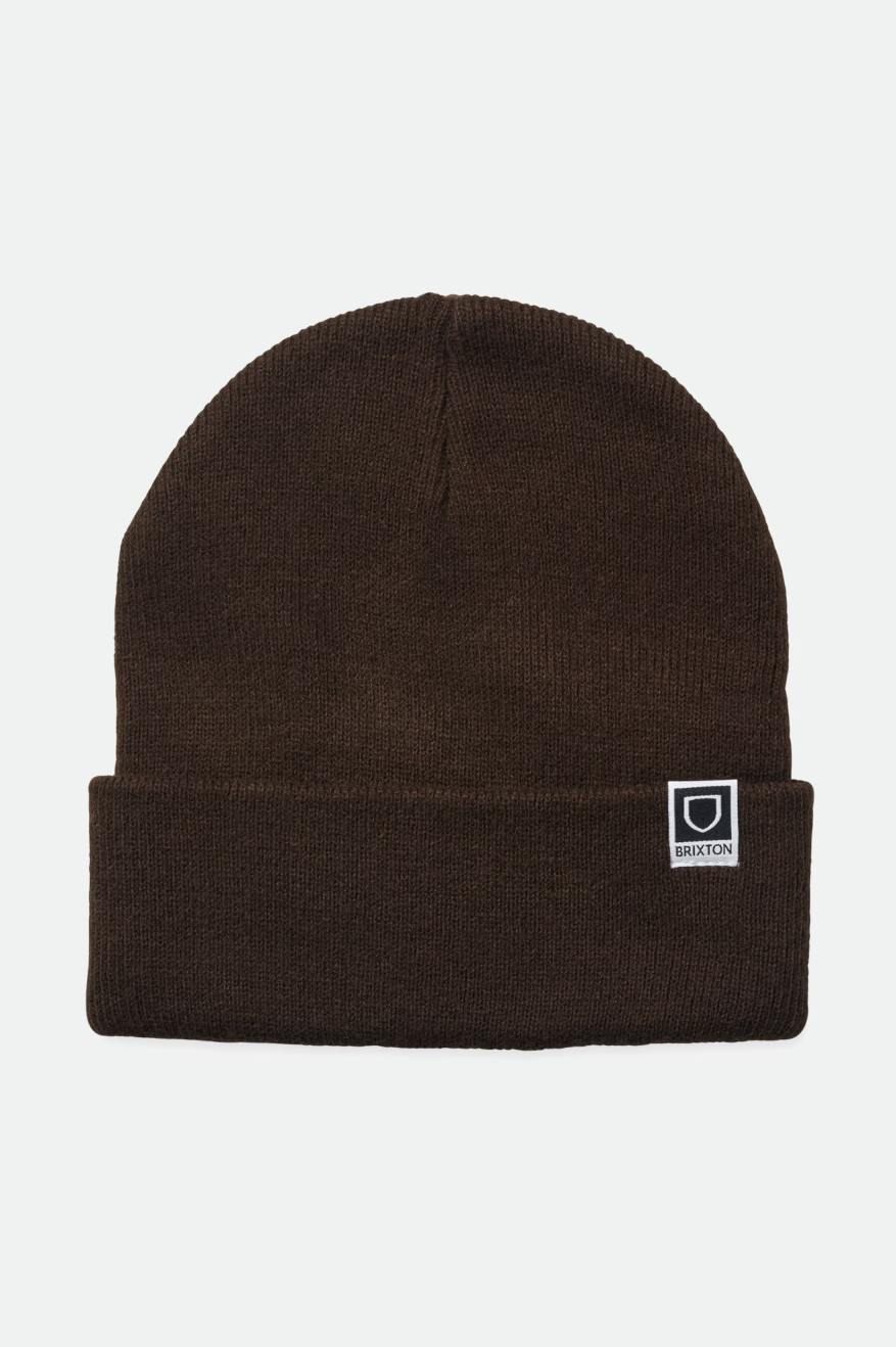 Women's Brixton Harbor Beta Watch Cap Beanie Deep Brown | 5960723-CD