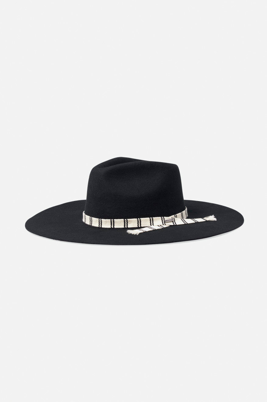 Women's Brixton Leigh Felt Fedora Fedoras Black | 7489031-OL