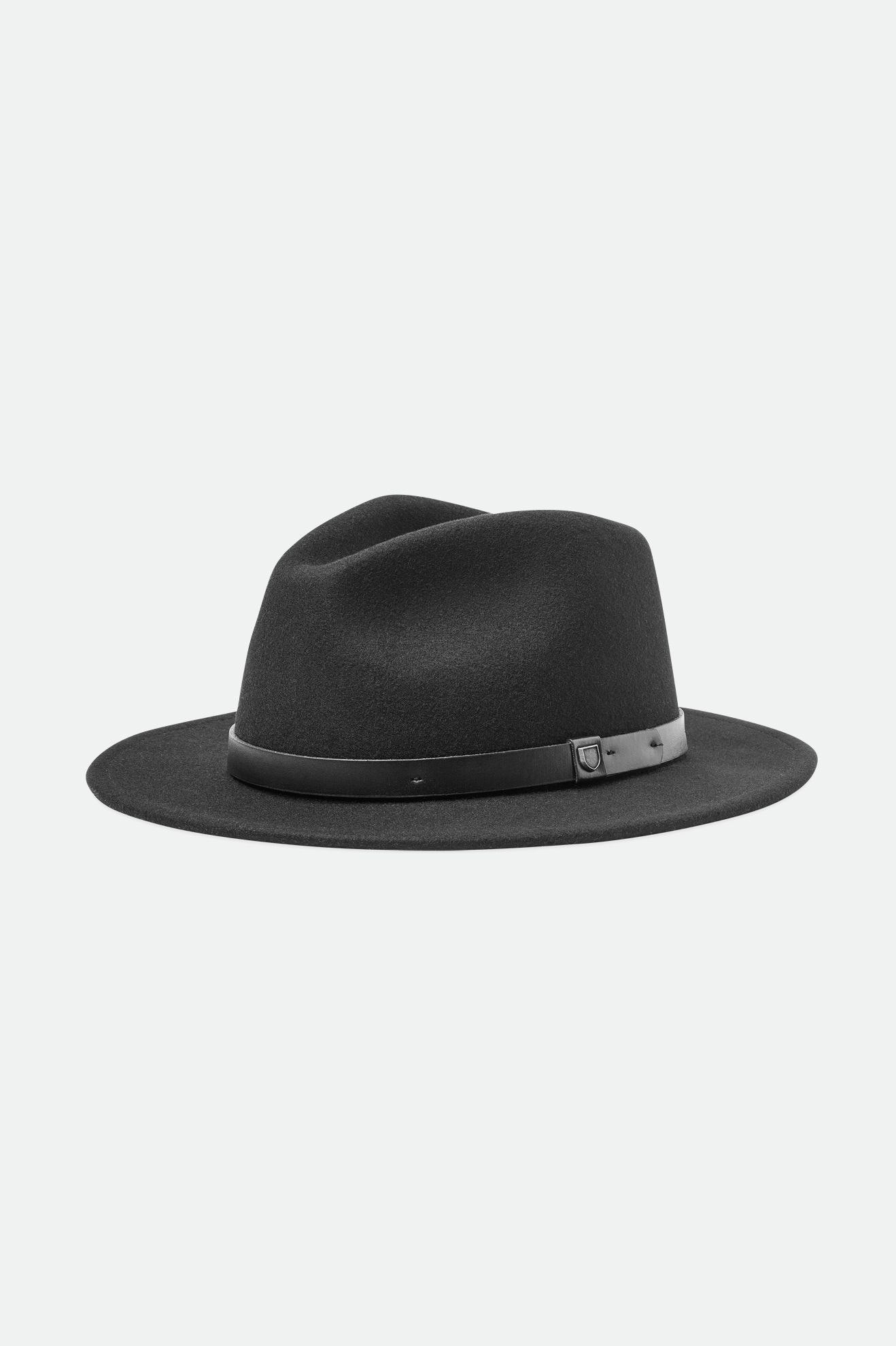 Women's Brixton Messer Fedora Fedoras Black | 3970528-BS