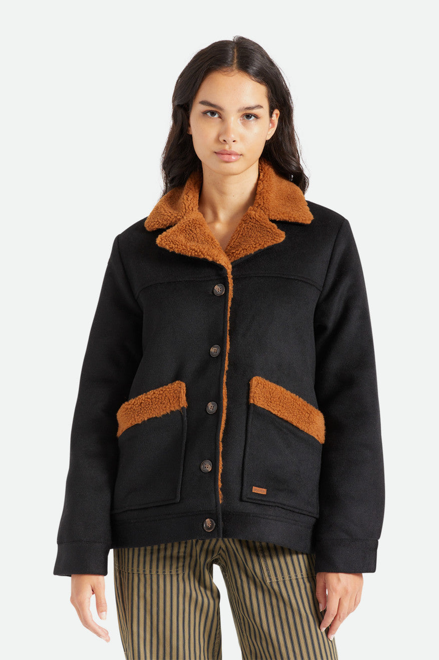 Women's Brixton Nouvelle Jackets Black | 8375614-RA