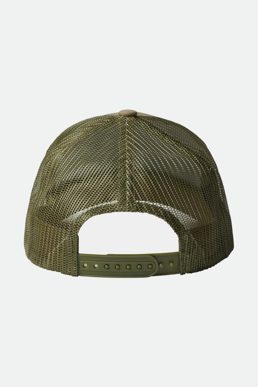 Men's Brixton Alpha Block NetPlus C MP Mesh Cap Caps Olive | 0389726-BZ