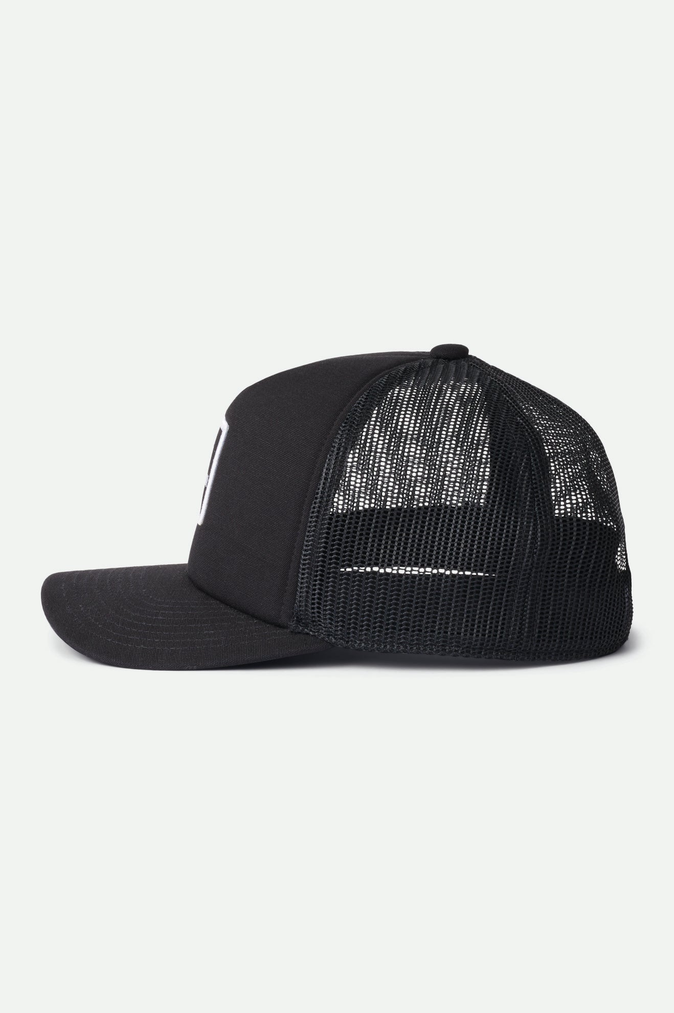 Men's Brixton Alpha Block NetPlus MP Trucker Hat Caps Black | 8140372-OM