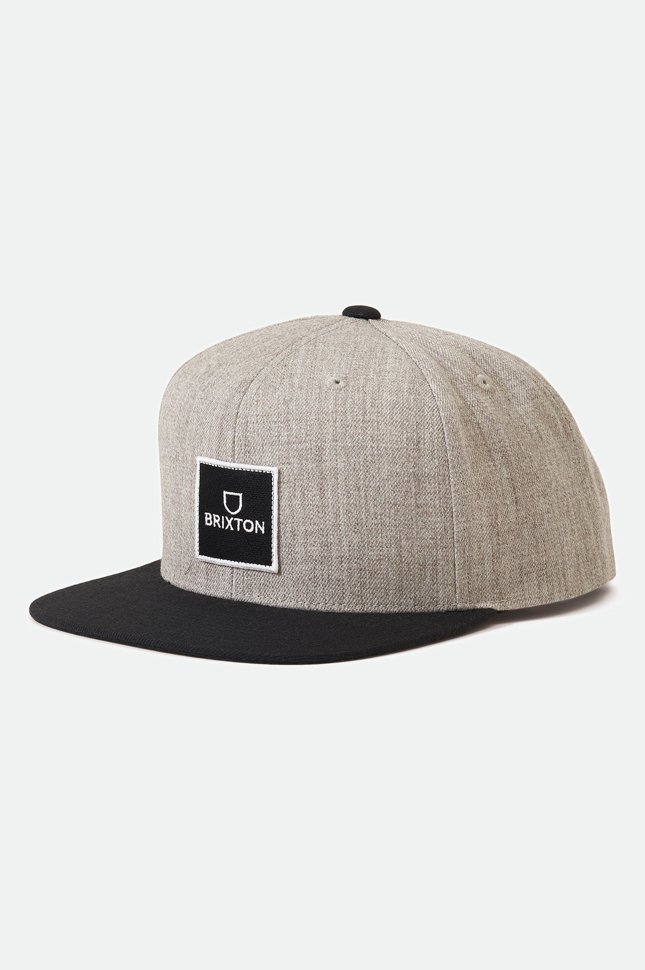 Men\'s Brixton Alpha Square Netlpus MP Caps Grey / Black | 8031742-NY