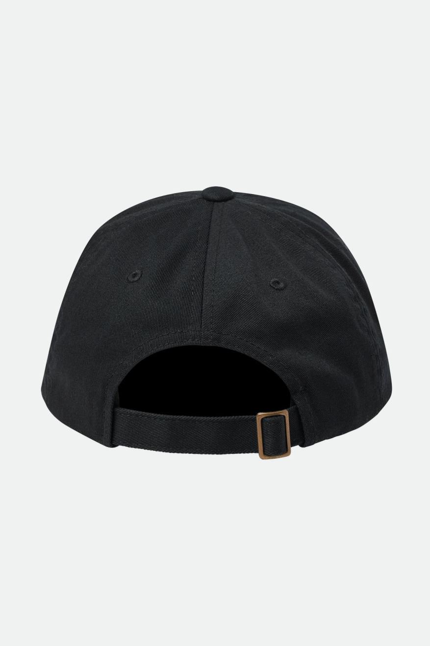 Men's Brixton Alton LP Cap Caps Black / White | 7924386-JR