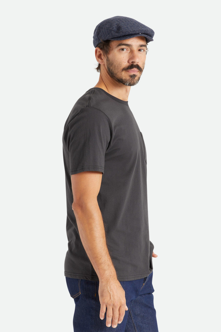 Men's Brixton Basic S/S Pocket Tops Black | 4792085-ND