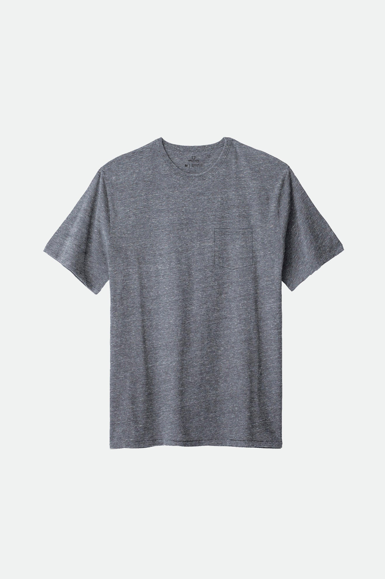 Men's Brixton Basic S/S Pocket Tops Grey | 8951472-IG