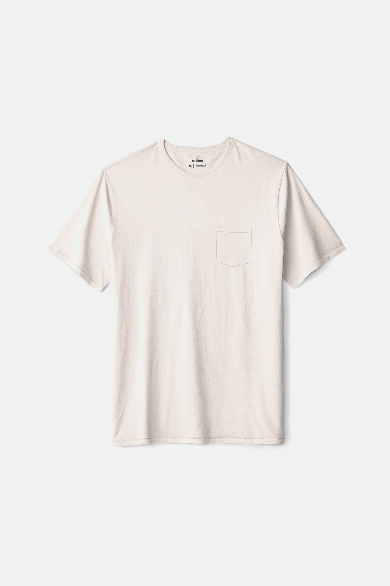 Men's Brixton Basic S/S Pocket Tops White | 3925847-MU