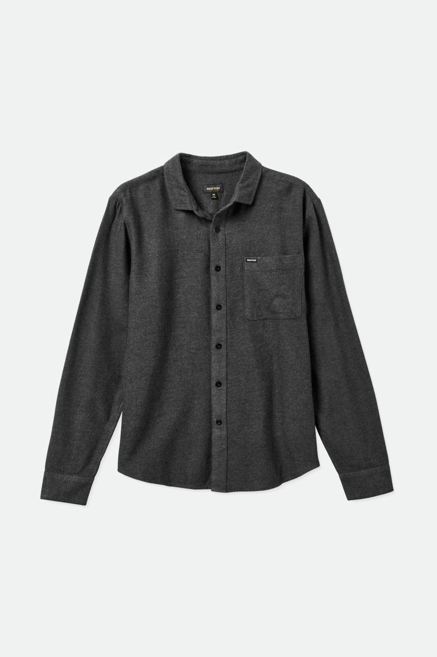 Men's Brixton Bixby Reserve L/S Flannels Black | 0978236-JD