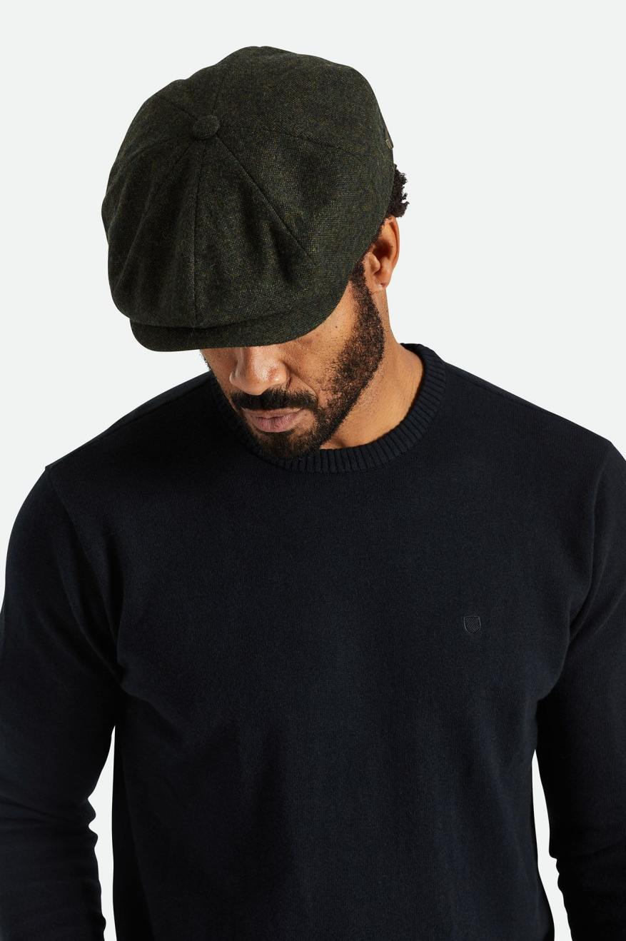 Men's Brixton Brood Baggy Snap Hats Green | 6251837-FH