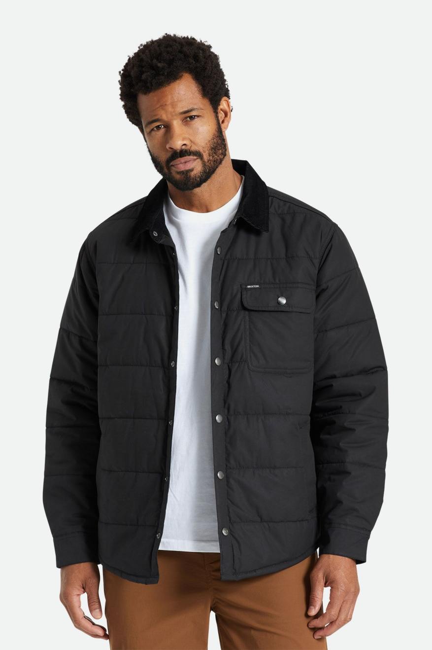 Men\'s Brixton Cass Jackets Black | 9704286-UN