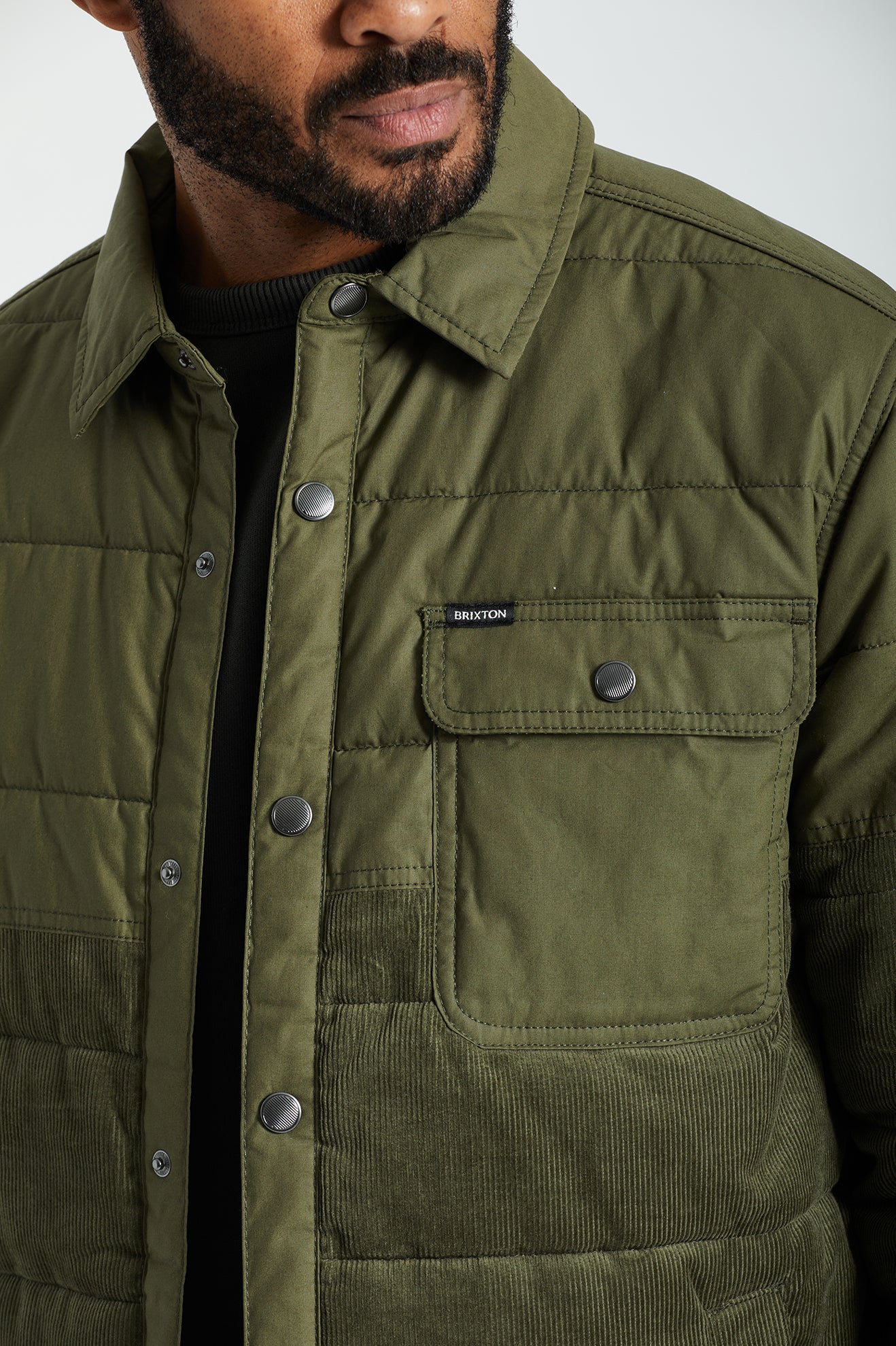 Men's Brixton Cass Jackets Olive | 7154826-LI