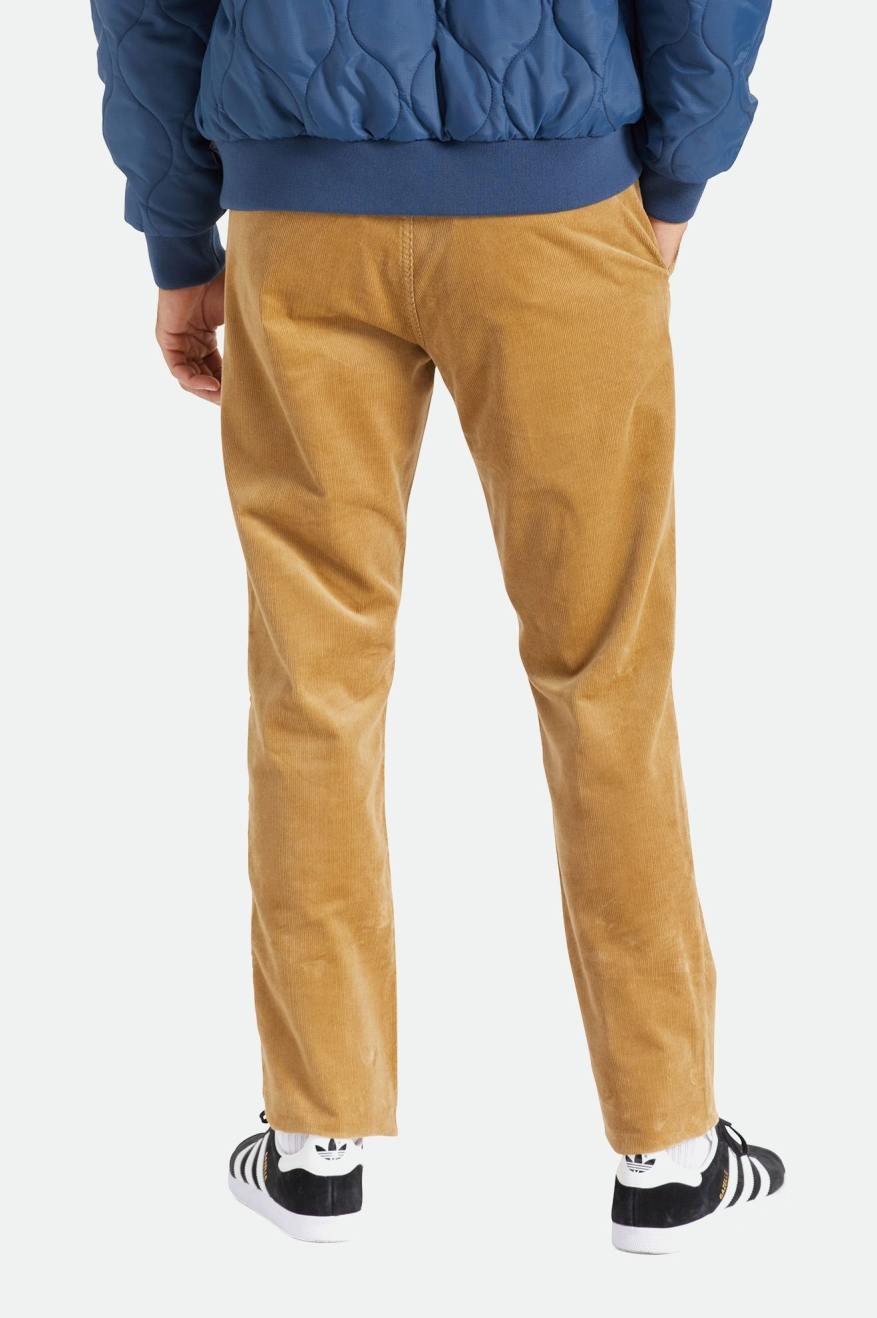 Men's Brixton Choice Chino Regular Pants Khaki | 0431685-SD