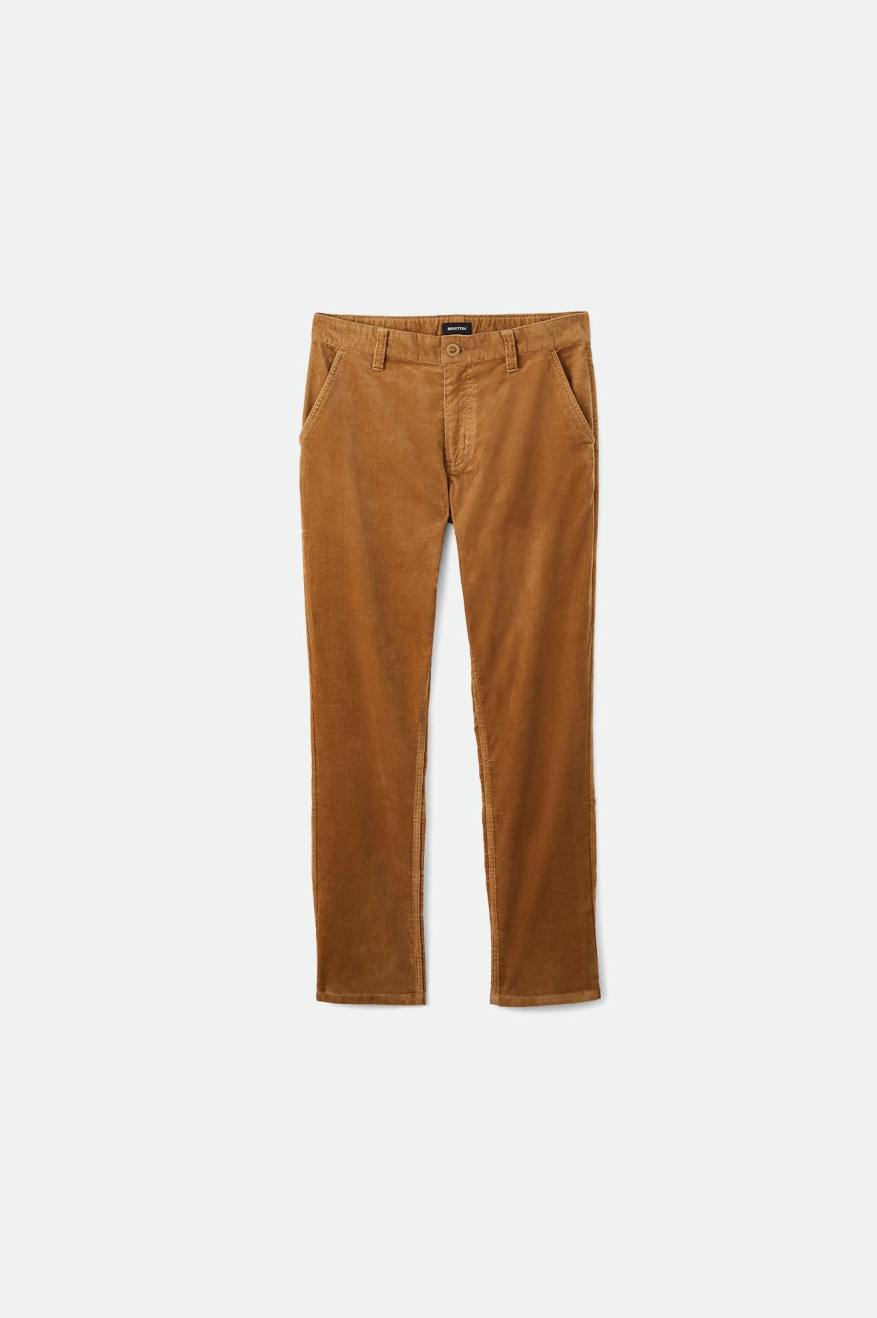 Men's Brixton Choice Chino Regular Pants Khaki | 0431685-SD