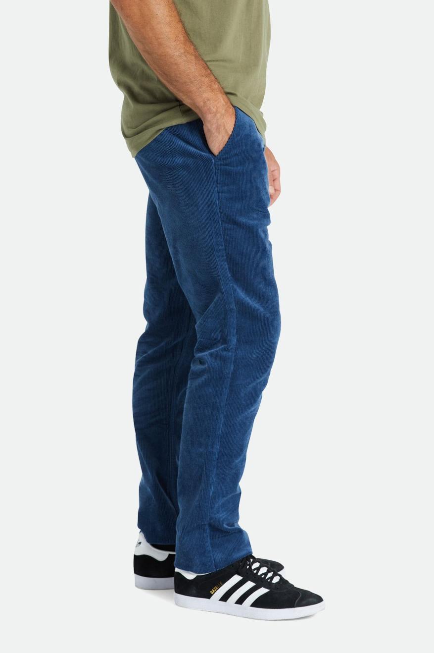 Men's Brixton Choice Chino Regular Pants Blue | 2974536-IZ