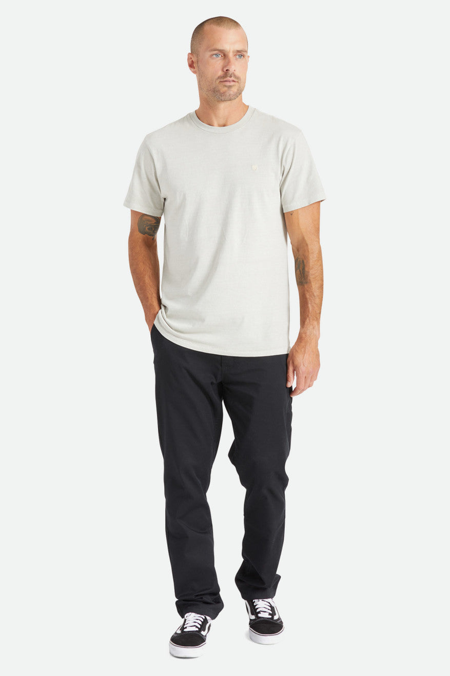 Men's Brixton Choice Chino Regular Pants Black | 5806294-IK