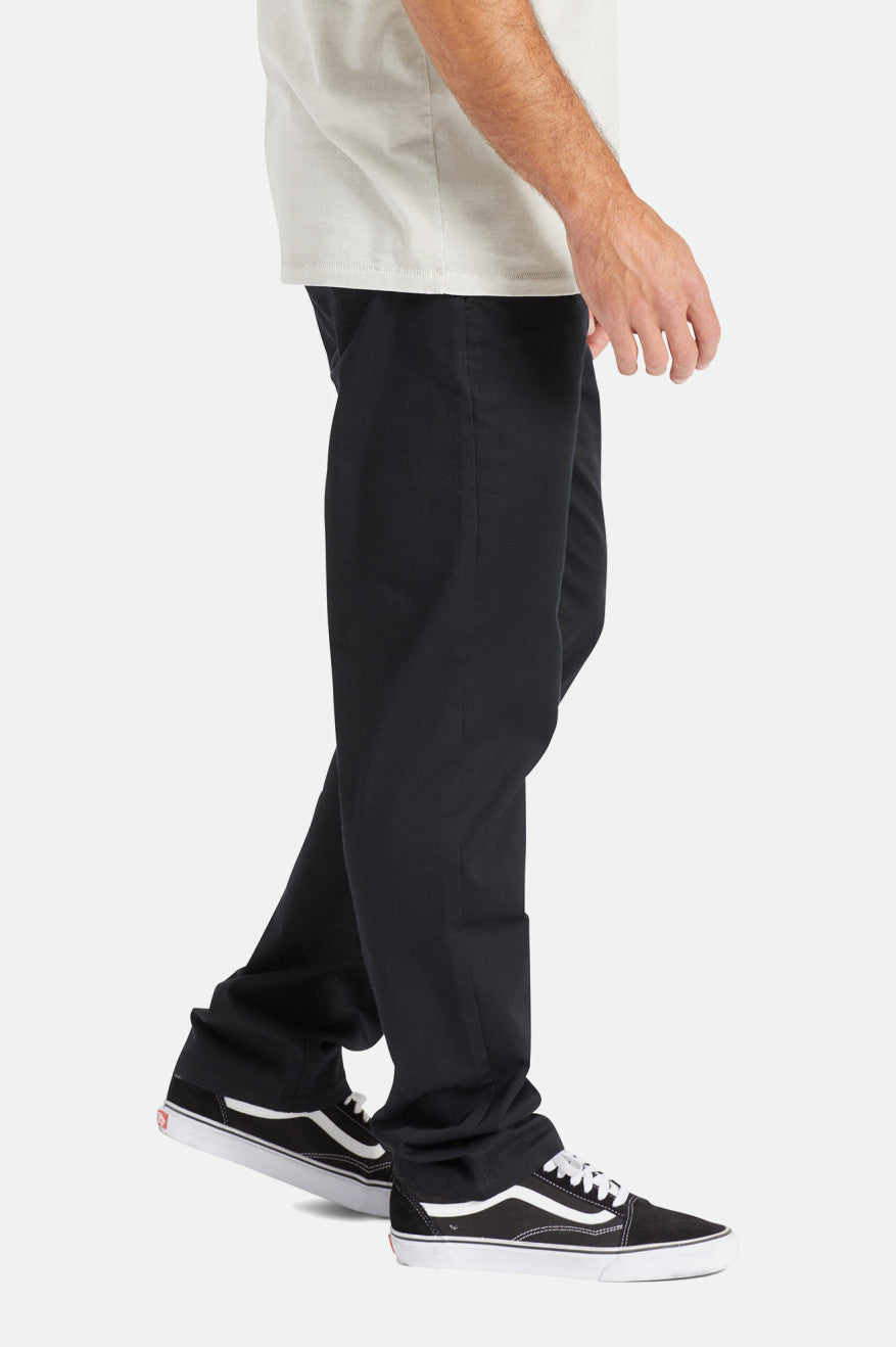 Men's Brixton Choice Chino Regular Pants Black | 5806294-IK