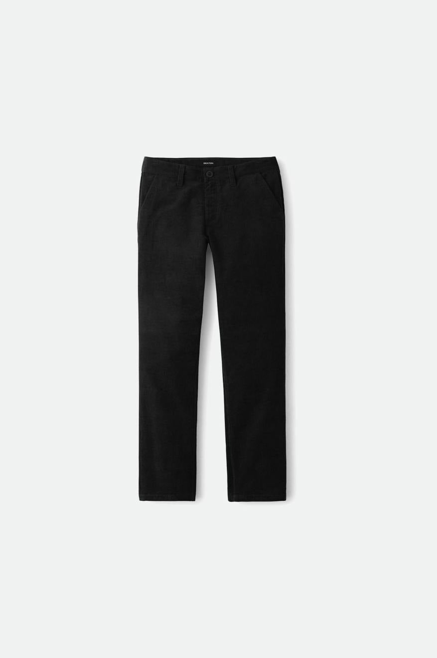 Men's Brixton Choice Chino Regular Pants Black | 5806294-IK