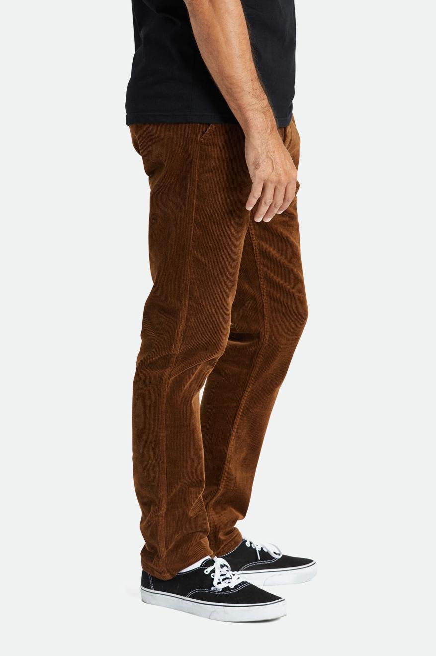 Men's Brixton Choice Chino Regular Pants Brown | 7581309-QT