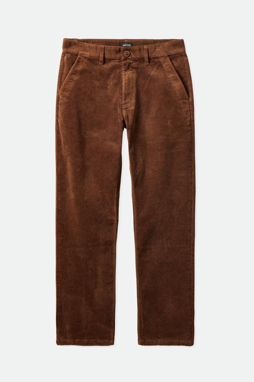 Men's Brixton Choice Chino Regular Pants Brown | 7581309-QT