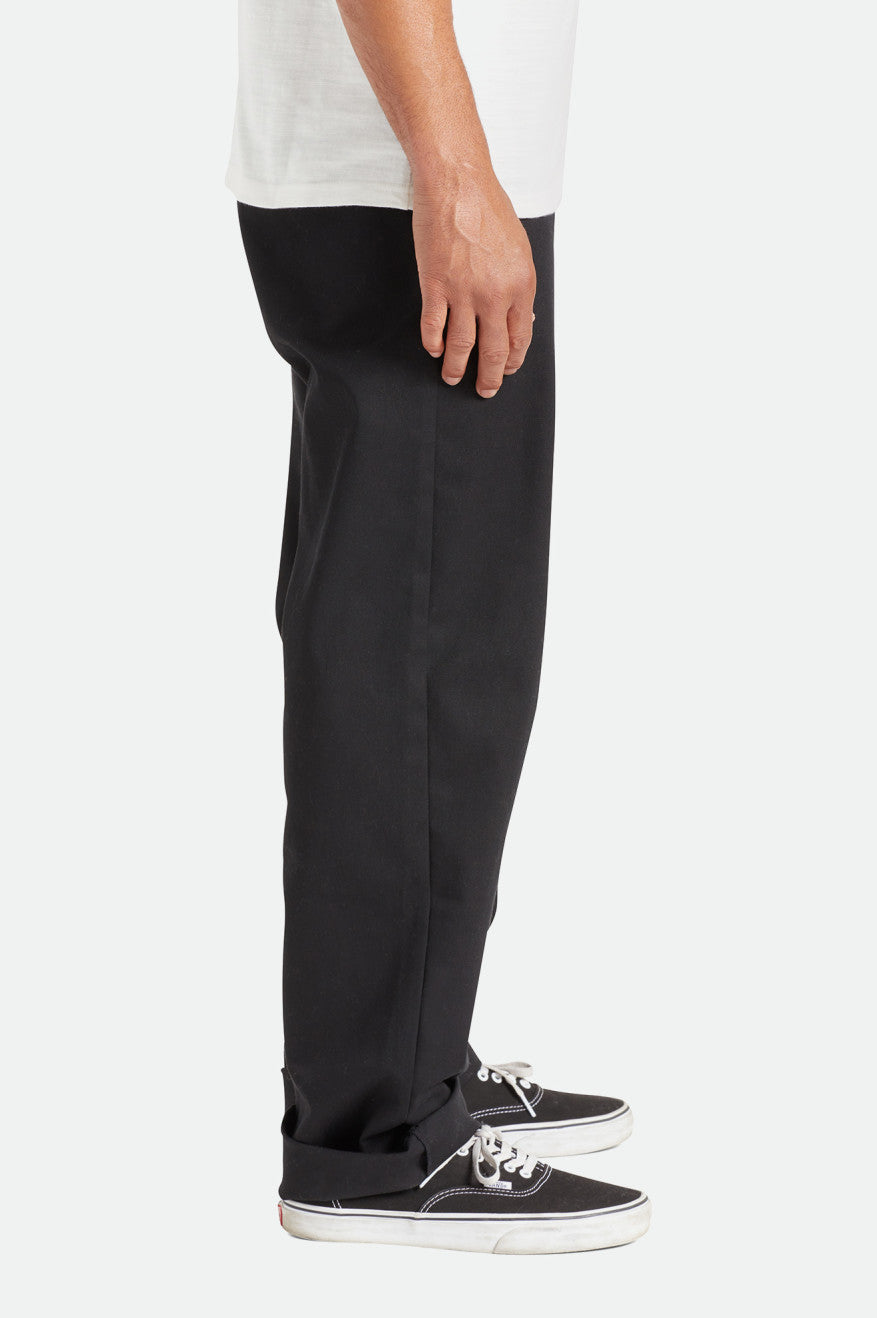 Men's Brixton Choice Chino Relaxed Pants Black | 0741582-UP