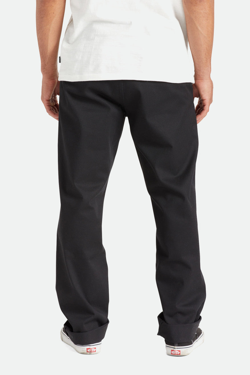 Men's Brixton Choice Chino Relaxed Pants Black | 0741582-UP