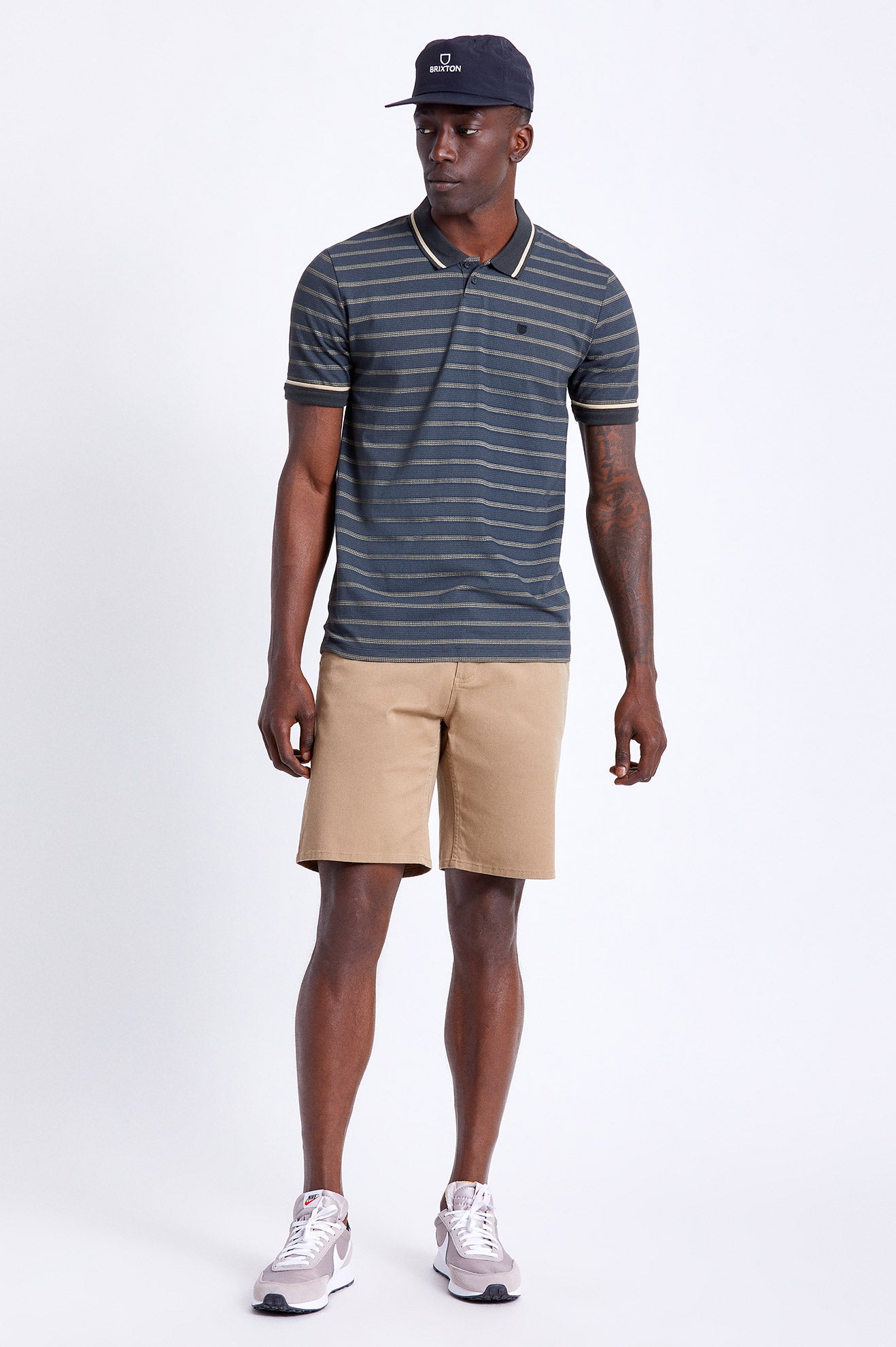 Men's Brixton Choice Chino Shorts Khaki | 7360295-LU