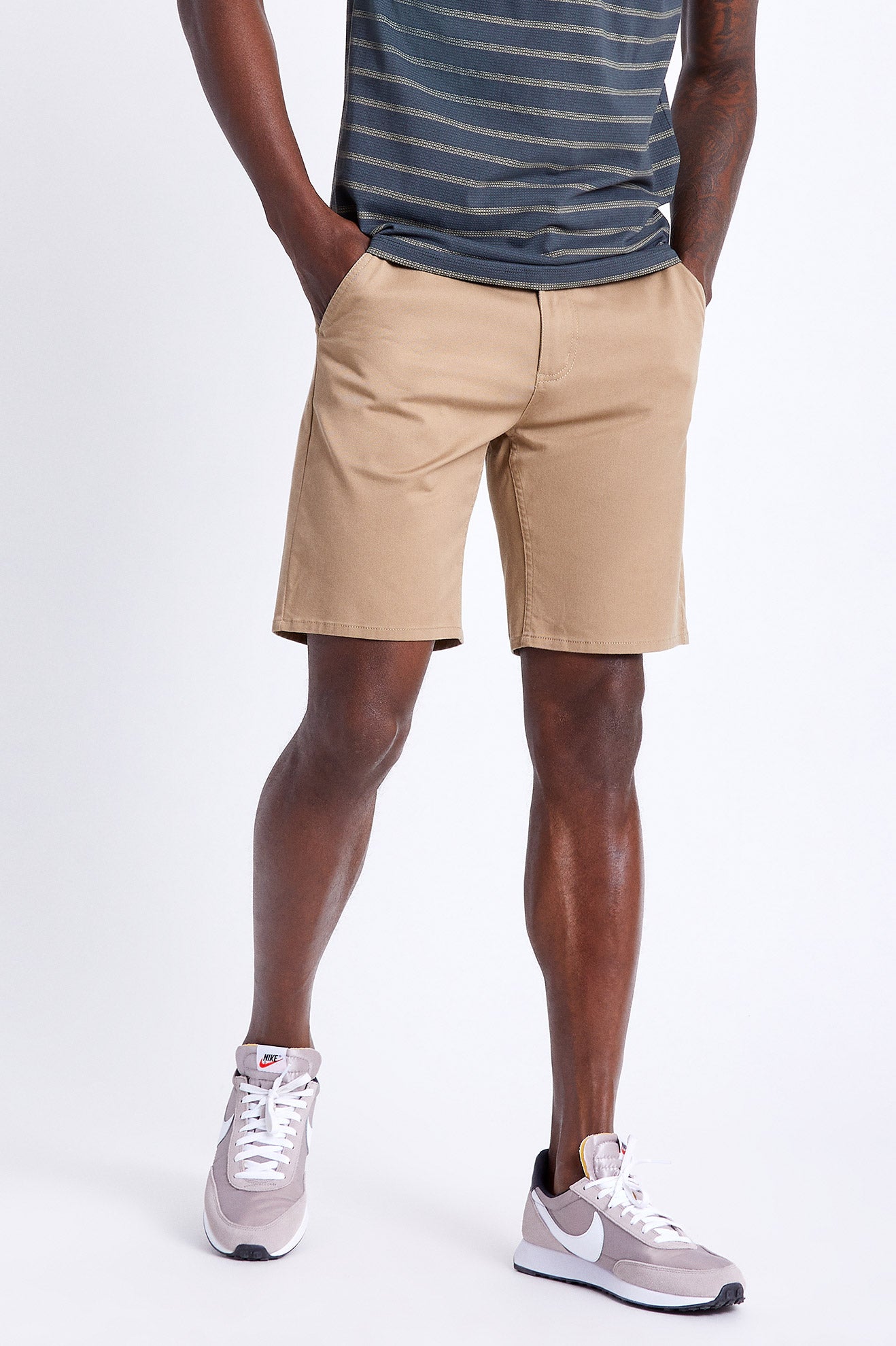 Men\'s Brixton Choice Chino Shorts Khaki | 7360295-LU