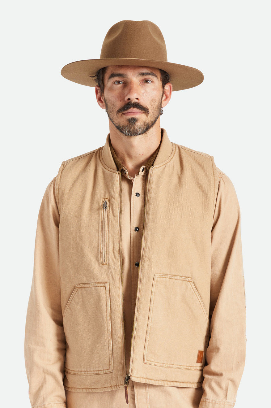 Men's Brixton Cohen Cowboy Hats Beige | 1309456-IR