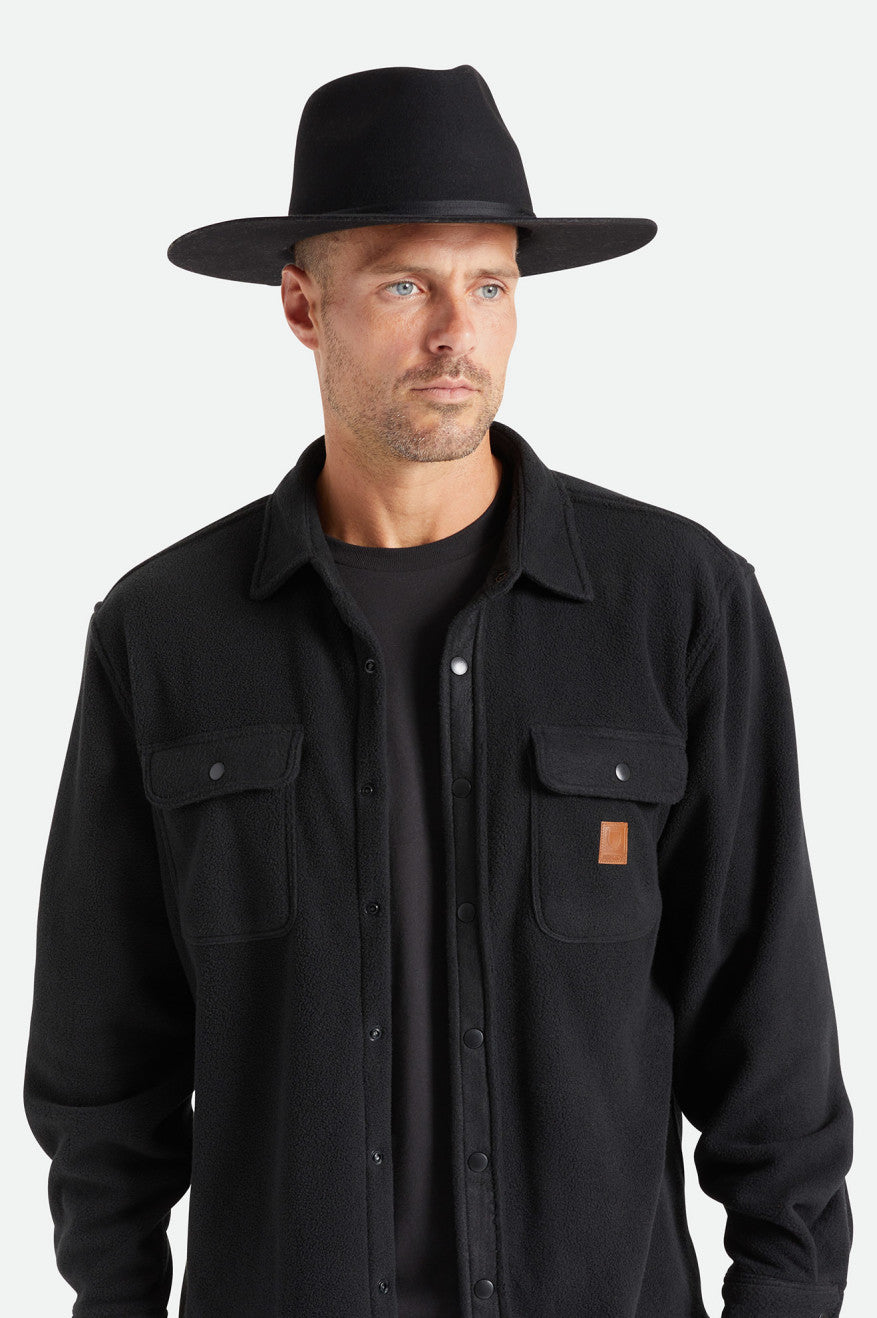 Men's Brixton Cohen Cowboy Hats Black | 3015498-BW