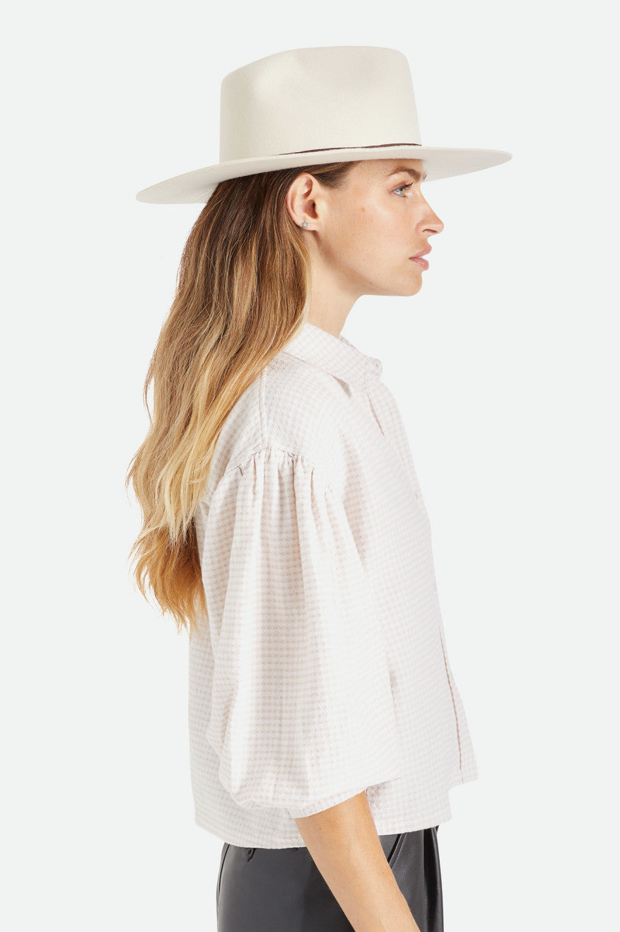 Men's Brixton Cohen Cowboy Hats White | 5126470-BY