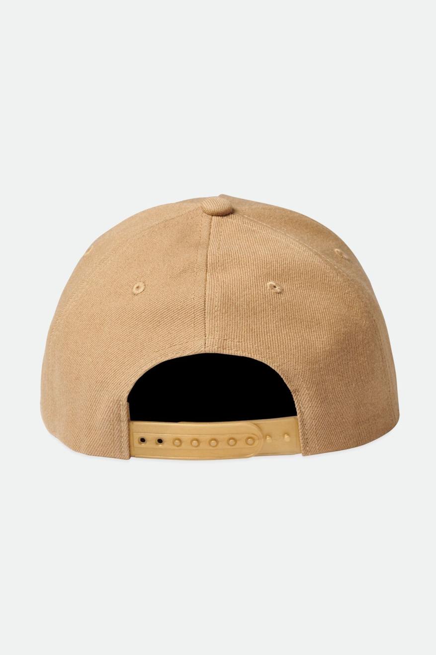 Men's Brixton Crest C MP Caps Beige | 6158247-ZF