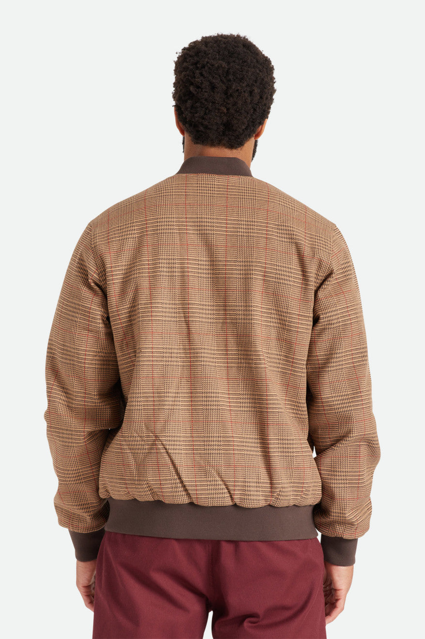 Men's Brixton Dillinger Bomber Jackets Brown | 2865409-CJ