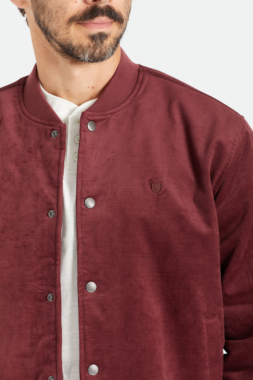 Men's Brixton Dillinger Bomber Jackets Red | 3928704-UN